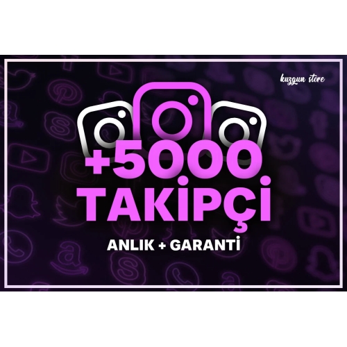  +5000 Instagram Gerçek Kaliteli Beğeni